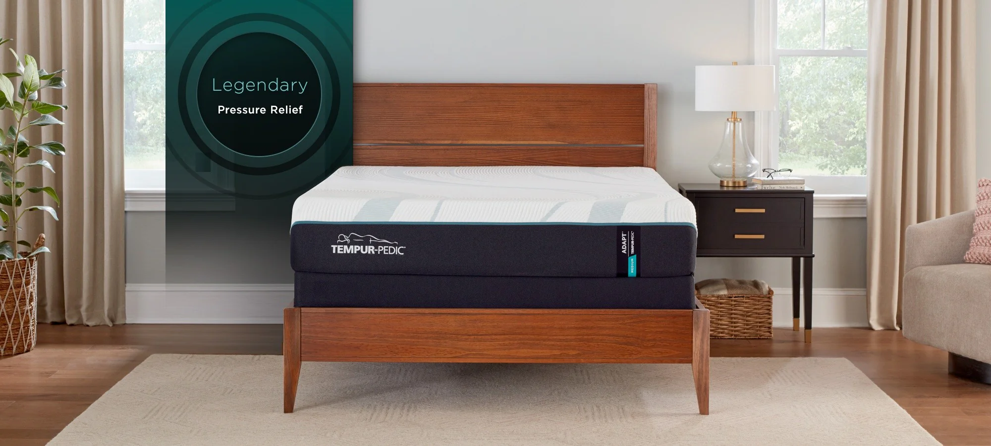 tempur pedic TEMPUR-Adapt Medium Hybrid 1.0 King mattress, front view