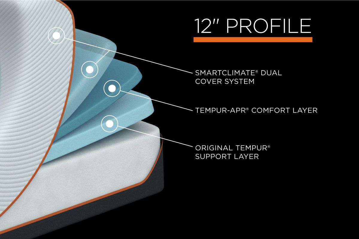 tempur pedic TEMPUR-ProAdapt Firm 1.0 Twin XL mattress, alternate view