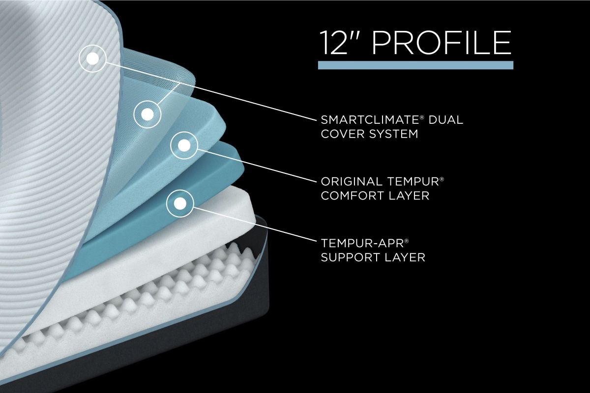 tempur pedic TEMPUR-ProAdapt Medium Contour 1.0 King mattress, alternate view