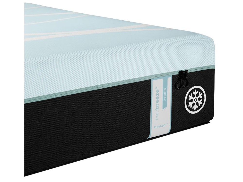 tempur pedic TEMPUR-ProBreeze Medium Hybrid 2.0 Queen mattress, front view
